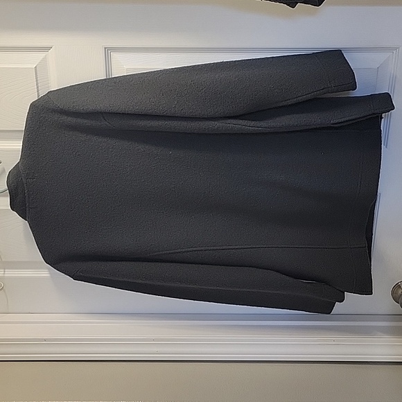 Vintage Norm Thompson Grey 100% Wool Lightweight Coat Beautiful Condition Sz Med - Picture 2 of 15